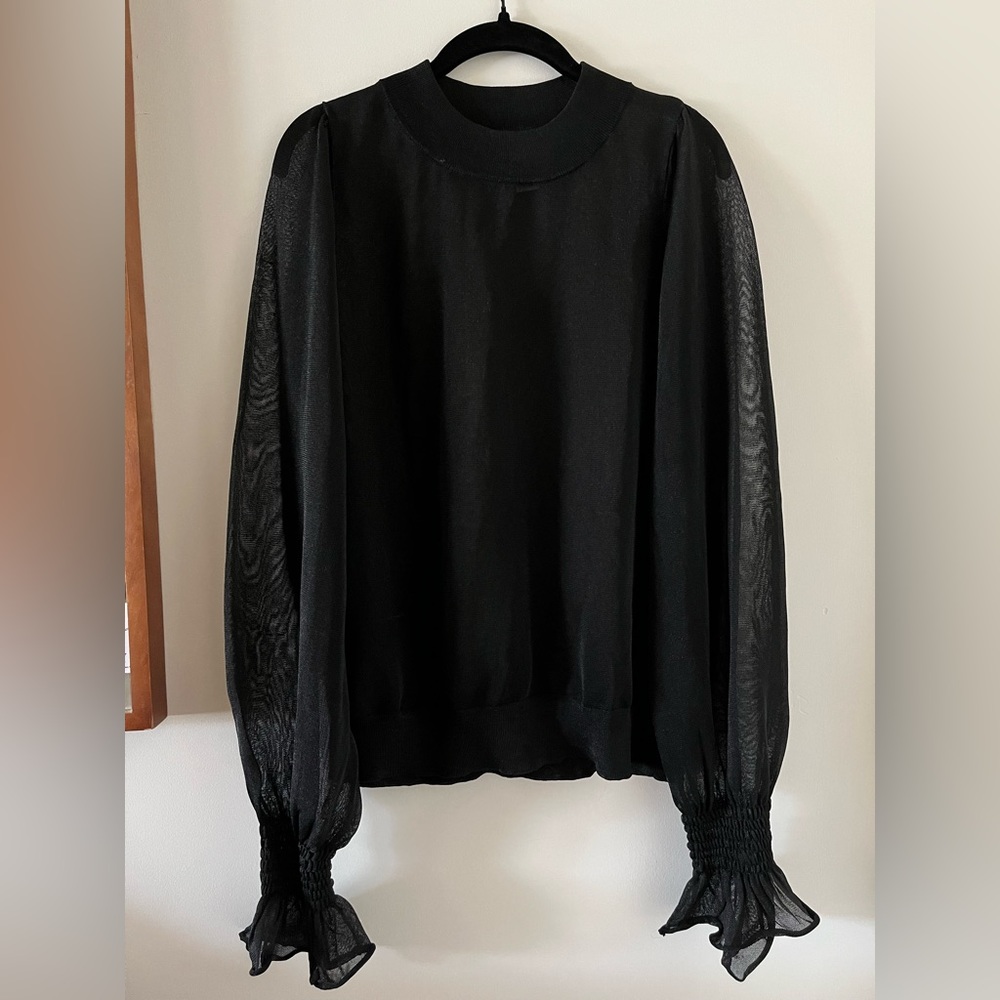 H&M Sheer(ish) Blouse, size Small